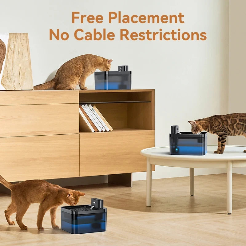Rojeco Wireless Cat Water Fountain