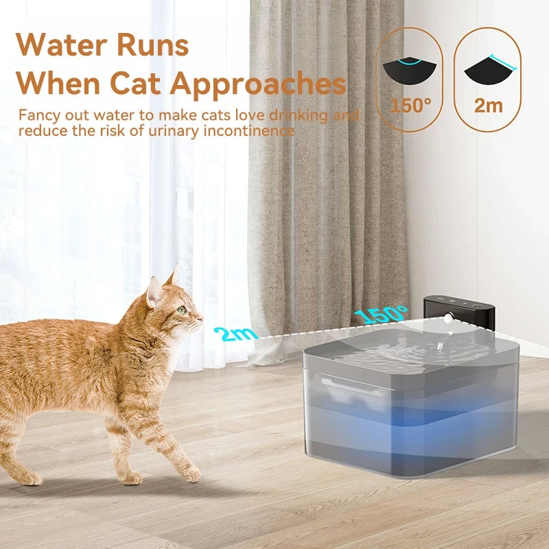 Rojeco Wireless Cat Water Fountain