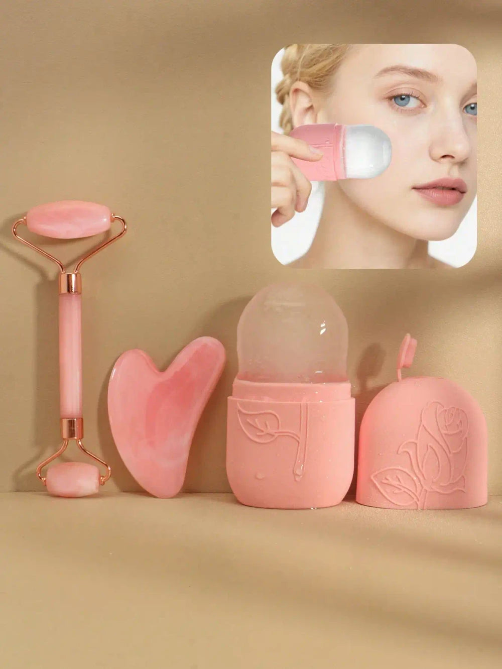 Facial Massage Cooling Roller Set