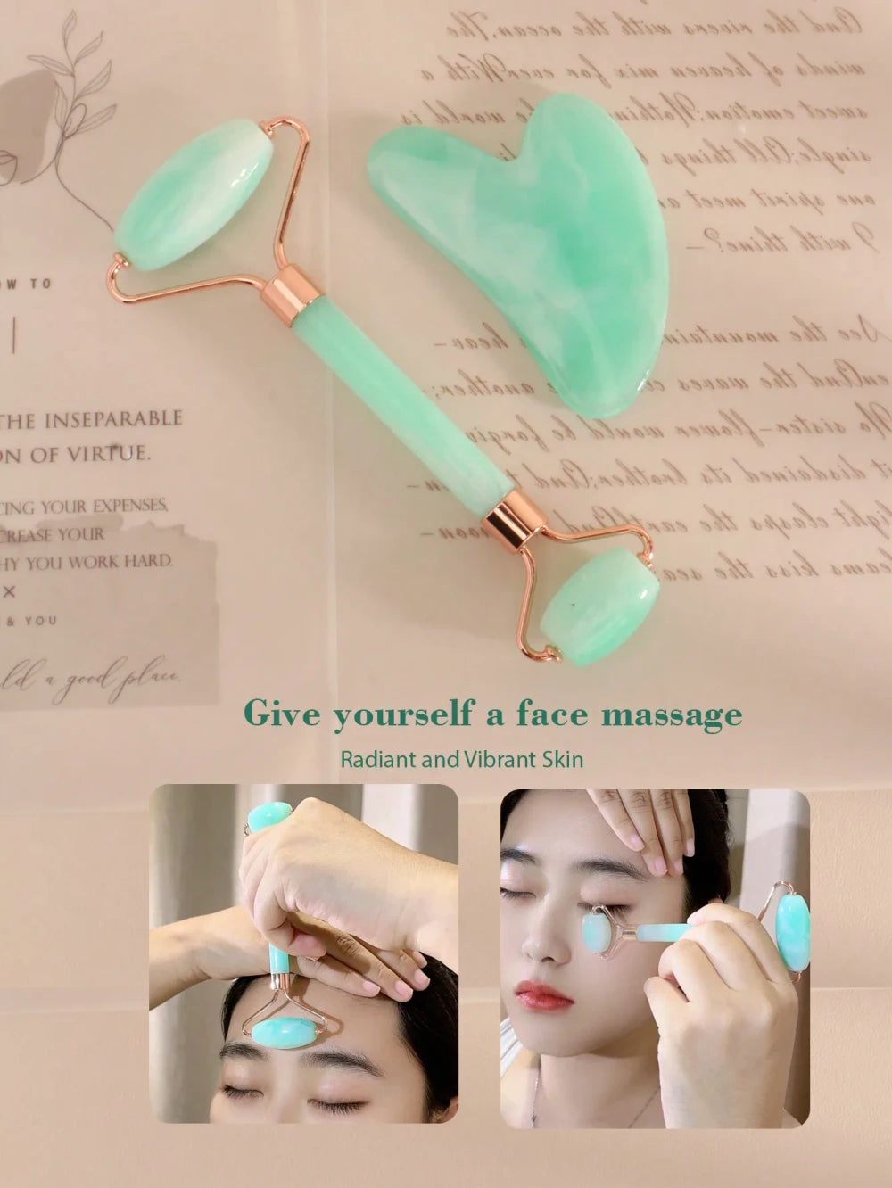 Facial Massage Cooling Roller Set